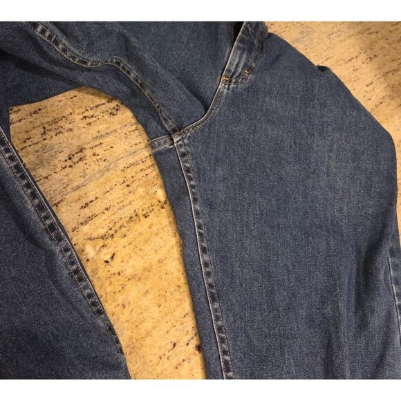 LL Bean Women's Double L Comfort Waist Size 32x28 Reg Jeans Blue Denim Hi-Rise - Picture 7 of 13